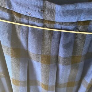Pendleton Blue and Black plaid box pleated Skirt